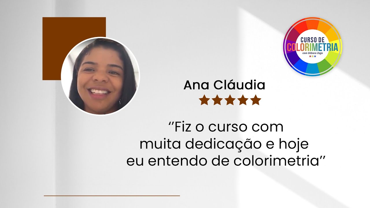 Depoimento de aluna da Débora Zago