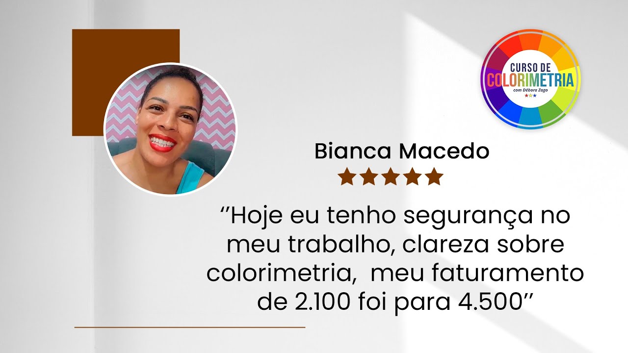 Depoimento de aluna da Débora Zago