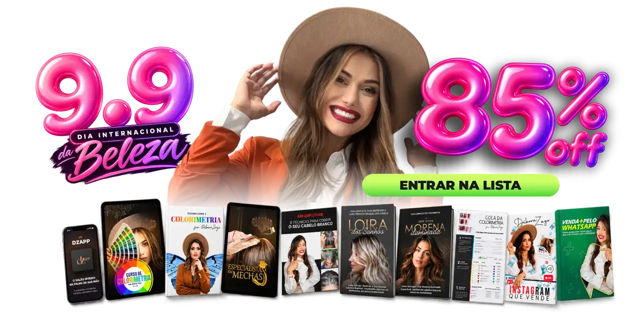 9.9 Dia Internacional da Beleza — 85% OFF. Entrar na lista.
